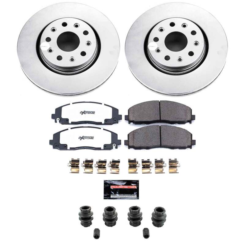PowerStop CPK7940-36 - PSBCPK7940-36 - Power Stop 20-25 Jeep Gladiator Front Z36 Coated Truck & Tow Brake Kit - Shipped in Europe - Tuningsupply.com