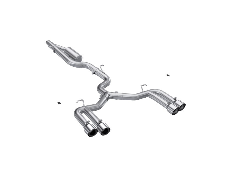 MBRP PS4620304 - MBRPS4620304 - MBRP 22-24 Audi S3 2.0L Armor Pro T304 SS 3in Cat-Back Quad Split Rear Exhaust - Valve Delete - Shipped in Europe - Tuningsupply.com