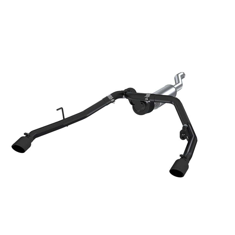 MBRP PS5538BLK - MBRPS5538BLK - MBRP 2020 Jeep Gladiator 3.6L 2.5in Dual Rear Exit Cat Back Exhaust Black Coated - Shipped in Europe - Tuningsupply.com