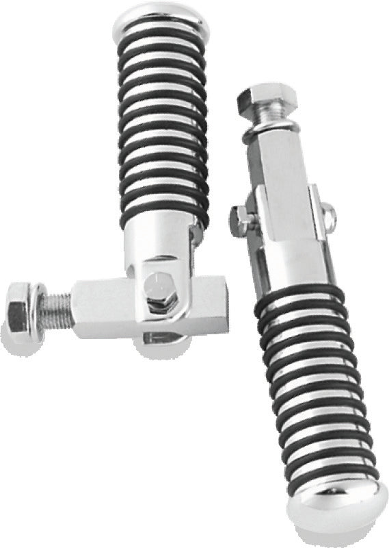 Bikers Choice 492867 - BKC492867 - Bikers Choice 72-81 FX/XL 82-94 FXR 84-00 Softail Chrome Block Mount O-Ring Footpeg Kt 1/2-20 Thread - Shipped in Europe - Tuningsupply.com