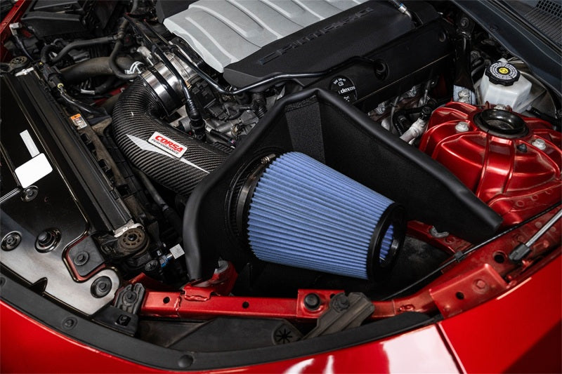 CORSA Performance 44018 - COR44018 - Corsa 16-24 Chevrolet Camaro SS 6.2L V8 Carbon Fiber Open Element Air Intake - Oiled - Shipped in Europe - Tuningsupply.com