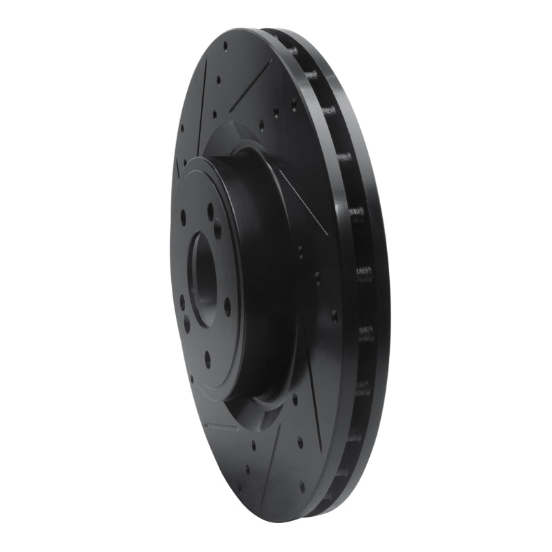 R1 Concepts 633-21038L - RNC633-21038L - R1 18-22 Genesis G70 Front Left Drilled & Slotted Black Brake Rotor - Shipped in Europe - Tuningsupply.com