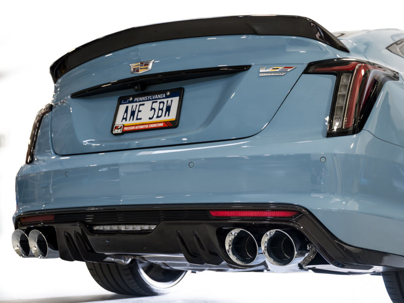 AWE Tuning 3025-42562 - AWE3025-42562 - AWE Tuning 22-26 Cadillac CT5-V Blackwing SwitchPath Exhaust - Chrome Silver Tips - Shipped in Europe - Tuningsupply.com