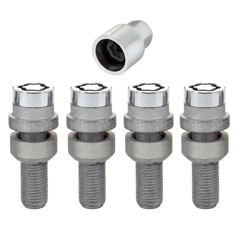 McGard 28020 - MCG28020 - McGard Wheel Lock Bolt Set - 4pk. (Radius Seat) M14X1.5 / 17mm Hex / 28.2mm Shank Length - Chrome - Shipped in Europe - Tuningsupply.com