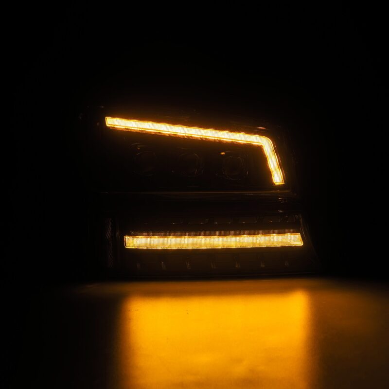 AlphaRex 880254 - ARX880254 - AlphaRex 03-06 Chevy Silverado 1500/2500HD/3500HD/Avalanche Alpha-Black NOVA LED Proj Headlights - Shipped in Europe - Tuningsupply.com