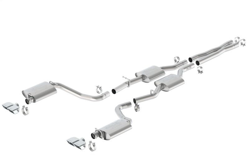 Borla 140628 - BOR140628 - Borla 15-16 Dodge Challenger R/T 5.7L Dual Rectangle Angle Cut Dual Split Rear Exit ATAK Exhaust - Shipped in Europe - Tuningsupply.com