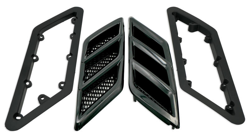 Roush 422326 - RSH422326 - Roush 2015-2023 Roush Mustang Fender Vent Heat Extractors - Gloss Black - Shipped in Europe - Tuningsupply.com