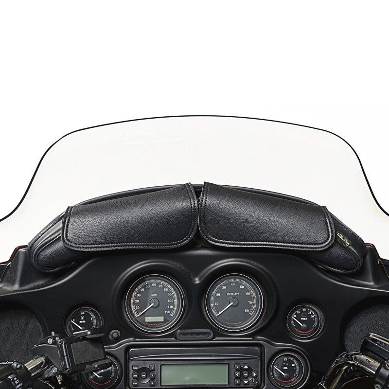 Willie & Max 04725 - WAM04725 - Willie & Max 06-13 HD FL/FLH/FLT/FLHT Two Pouch Windshield Bag (21.25inL x 6.5inH x 2.25inD) - Black - Shipped in Europe - Tuningsupply.com