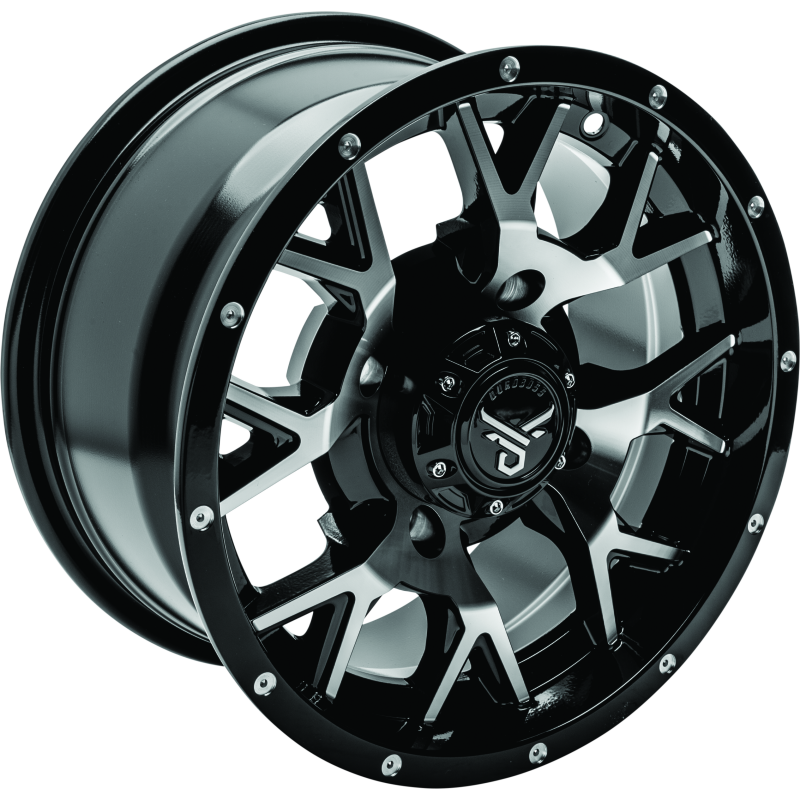 QuadBoss 608575 - QBS608575 - QuadBoss Barbwire 14X7 - 5+2 - 4/137 - Black Machined - Shipped in Europe - Tuningsupply.com