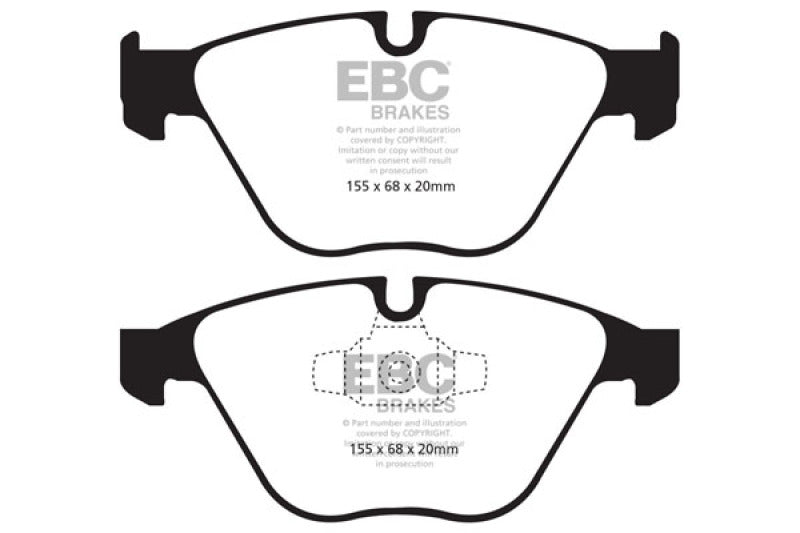 EBC DP31512C - EBCDP31512C - EBC 13+ BMW X1 2.0 Turbo (28i) Redstuff Front Brake Pads - Shipped in Europe - Tuningsupply.com