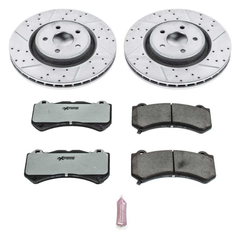 PowerStop K5957-26 - PSBK5957-26 - Power Stop 12-20 Jeep Grand Cherokee Front Z26 Street Brake Kit - Shipped in Europe - Tuningsupply.com