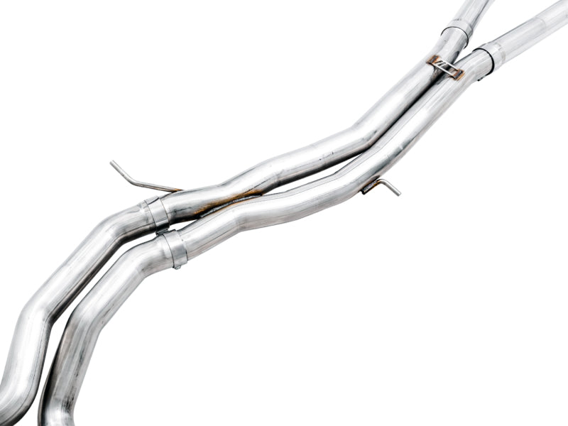 AWE Tuning 3015-33123 - AWE3015-33123 - AWE Tuning Audi B9.5 RS 5 Coupe Non-Resonated Touring Edition Exhaust - RS-Style Diamond Black Tips - Shipped in Europe - Tuningsupply.com