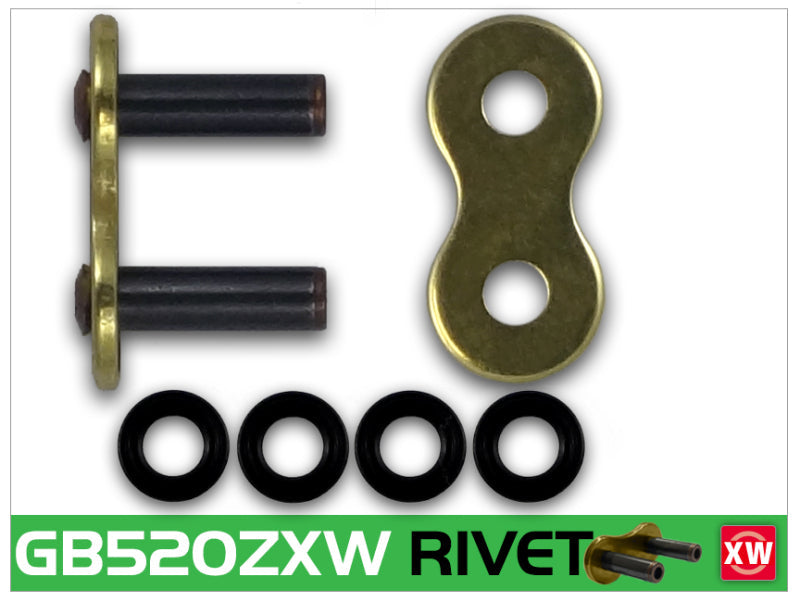 RK Chain GB520ZXW-RL - RKCGB520ZXW-RL - RK Chain GB520ZXW-RIVET - Gold - Shipped in Europe - Tuningsupply.com