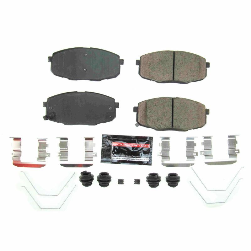 PowerStop Z23-2035 - PSBZ23-2035 - Power Stop 2018 Hyundai Elantra GT Front Z23 Evolution Sport Brake Pads w/Hardware - Shipped in Europe - Tuningsupply.com