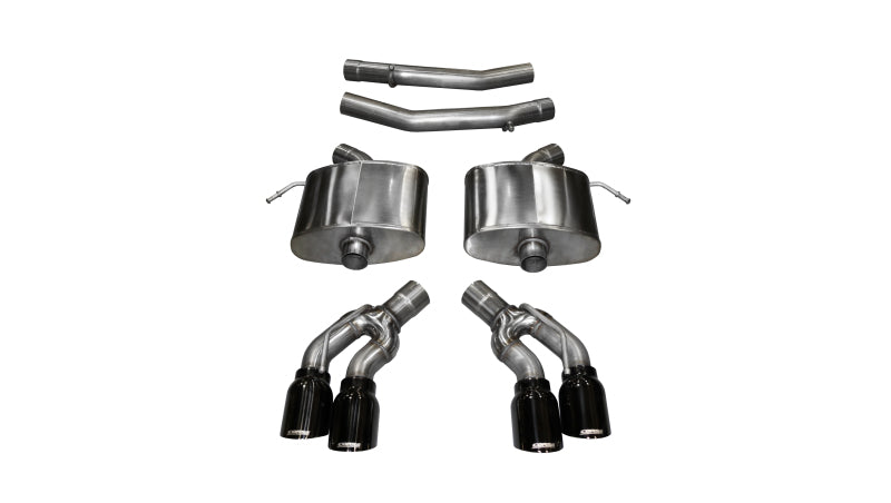 CORSA Performance 14358BLK - COR14358BLK - Corsa 2016-2019 Cadillac CTS V 6.2L V8 2.75in Black Xtreme Axle-Back Exhaust - Shipped in Europe - Tuningsupply.com