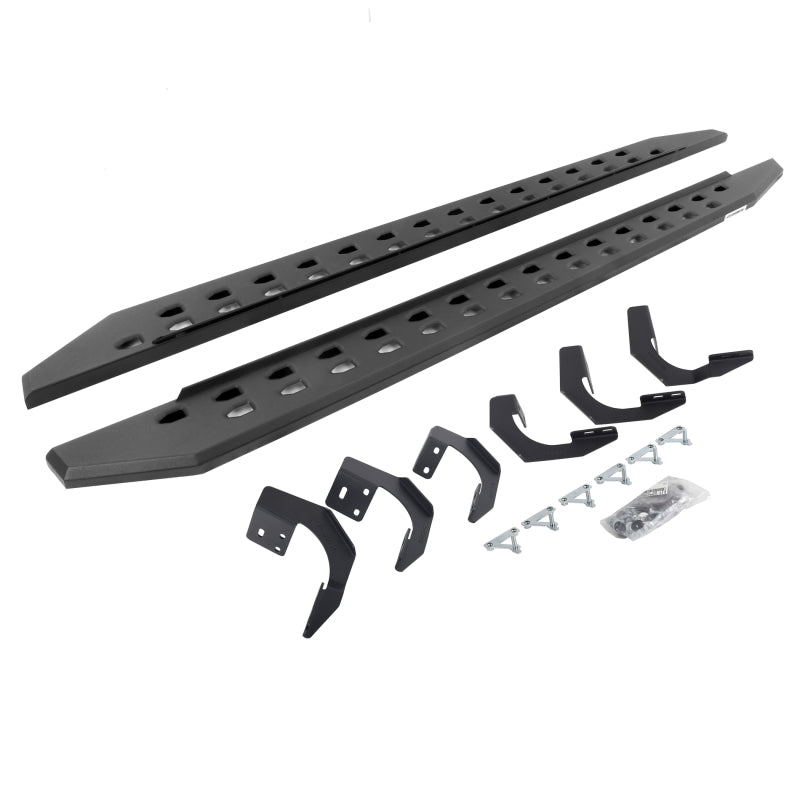 Go Rhino 69430687SPC - GOR69430687SPC - Go Rhino 19-22 Ram 1500 CC 4DR (Not Classic) RB20 Slim Running Boards Kit (w/Brackets) - Tex. Blk - Shipped in Europe - Tuningsupply.com