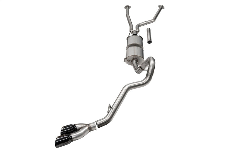 CORSA Performance 21245BLK - COR21245BLK - Corsa 22-25 Toyota Tundra 4WD 3in Sport Cat-Back Side Exit Exhaust System w/ Twin 4in Black PVD Tips - Shipped in Europe - Tuningsupply.com