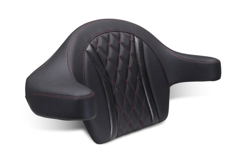 Mustang Motorcycle 88430DC - MMP88430DC - Mustang 23-25 Harley CVO Road Glide (ST) Deluxe Diamond Ext Arm Wrap-around Backrest Black - Shipped in Europe - Tuningsupply.com