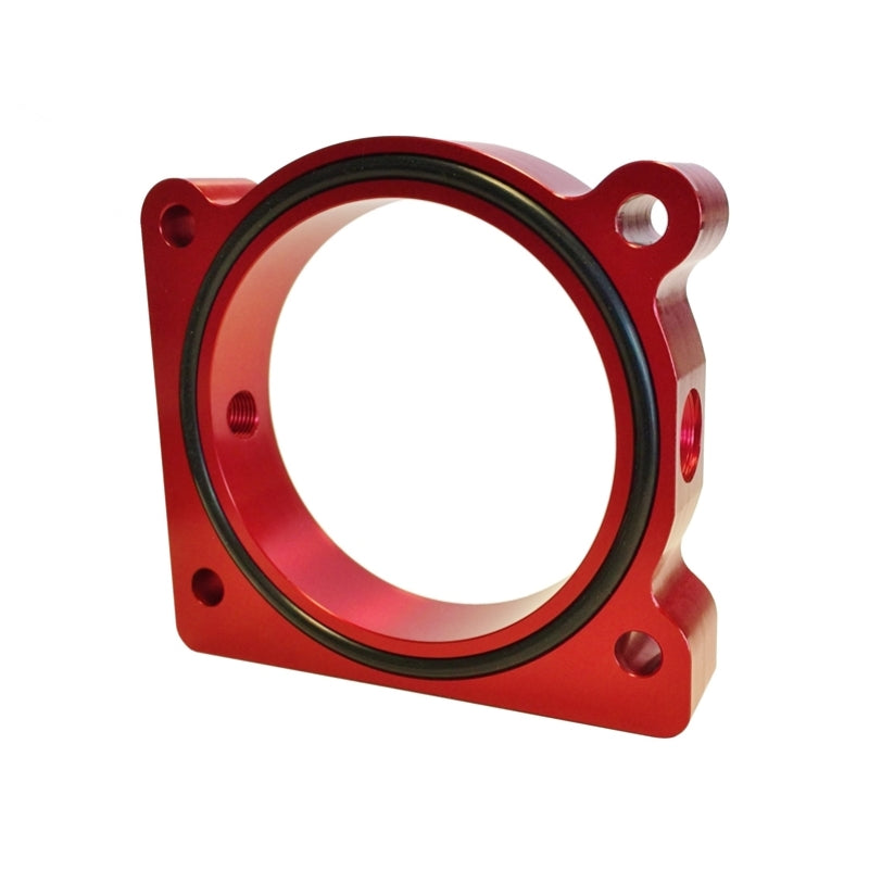 Torque Solution TS-TBS-028R - TQSTS-TBS-028R - Torque Solution Throttle Body Spacer (Red) Ford F-150 3.5L Ecoboost / 3.7L V6 - Shipped in Europe - Tuningsupply.com