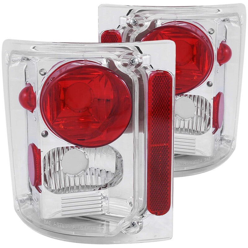 ANZO 211014 - ANZ211014 - ANZO 1973-1987 Chevrolet C 10 Taillights Chrome - Shipped in Europe - Tuningsupply.com