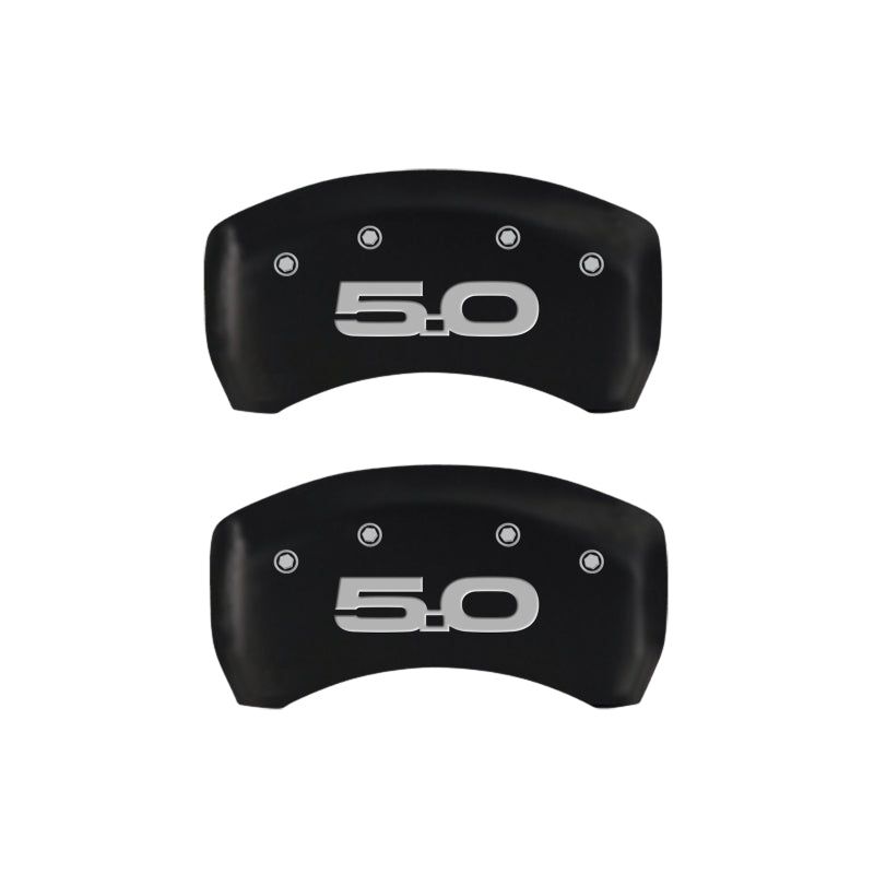 MGP 10201SM52RD - MGP10201SM52RD - MGP 4 Caliper Covers Engraved Front 2015/Mustang Engraved Rear 2015/50 Red finish silver ch - Shipped in Europe - Tuningsupply.com