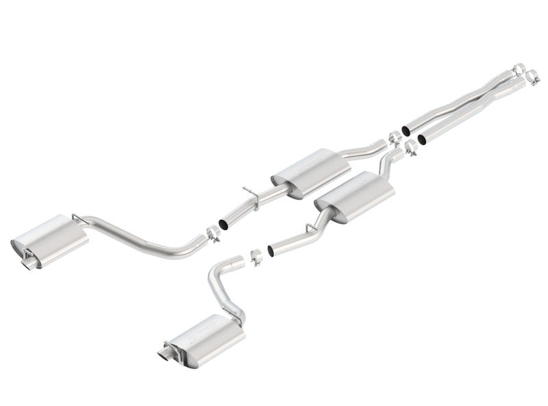 Borla 140636 - BOR140636 - Borla 15-16 Dodge Charger R/T 5.7L No Tip Use Factory Valence Single Split Rear Exit S-Type Exhaust - Shipped in Europe - Tuningsupply.com