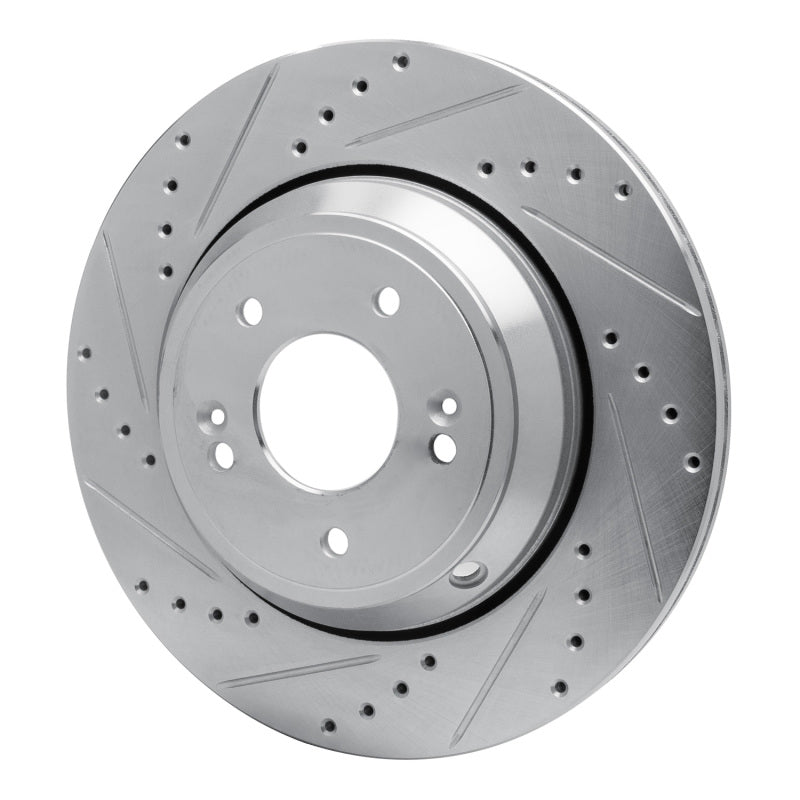 R1 Concepts 631-03056L - RNC631-03056L - R1 18-23 Genesis G80 Rear Left Drilled & Slotted Silver Brake Rotor - Shipped in Europe - Tuningsupply.com