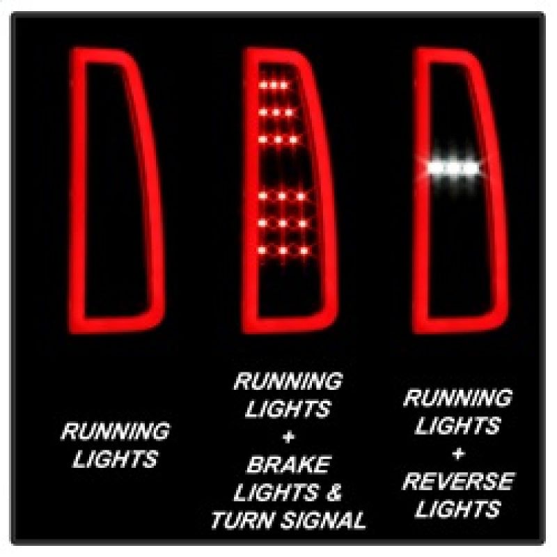 SPYDER 5085078 - SPY5085078 - Spyder Chevy Tahoe / Suburban 15-17 LED Tail Lights - Black Smoke (ALT-YD-CTA15-LED-BSM) - Shipped in Europe - Tuningsupply.com