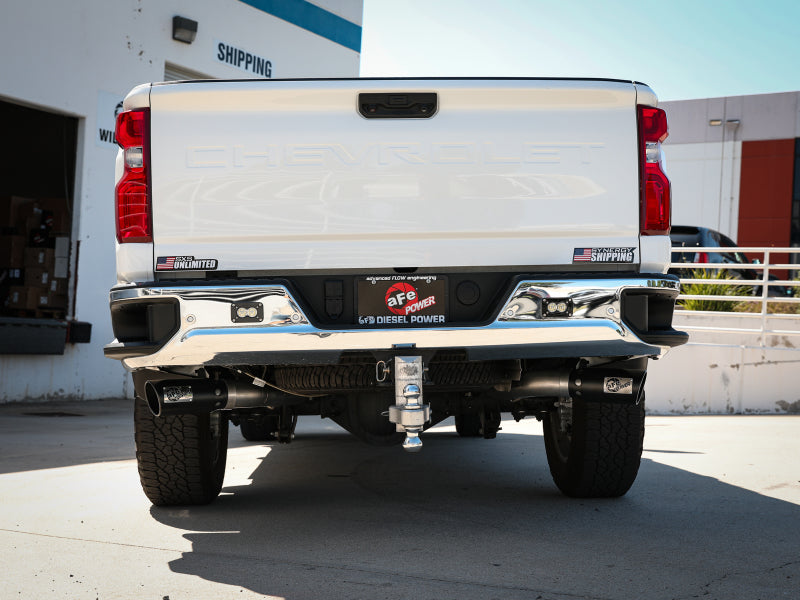 aFe 49-44126-B - AFE49-44126-B - aFe Large Bore-HD 4in 409SS DPF-Back Exhaust System w/Black Tip 20 GM Diesel Trucks V8-6.6L (td) L5P - Shipped in Europe - Tuningsupply.com