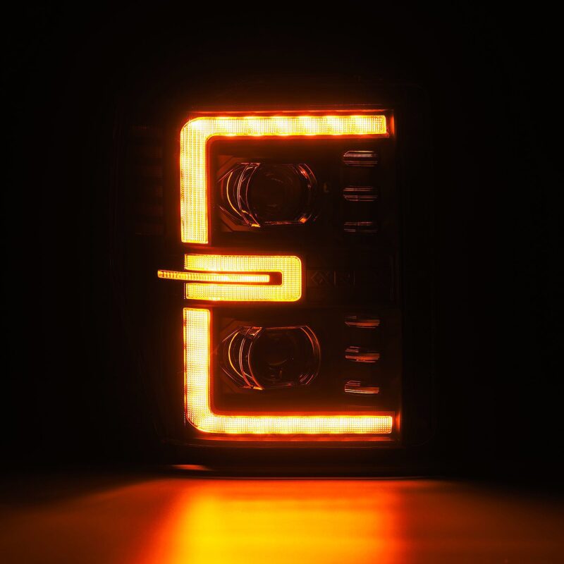 AlphaRex 880312 - ARX880312 - AlphaRex 08-10 Ford F250-550 LUXX-Series LED Projector Headlights Black w/Activ Light/Seq Signal - Shipped in Europe - Tuningsupply.com