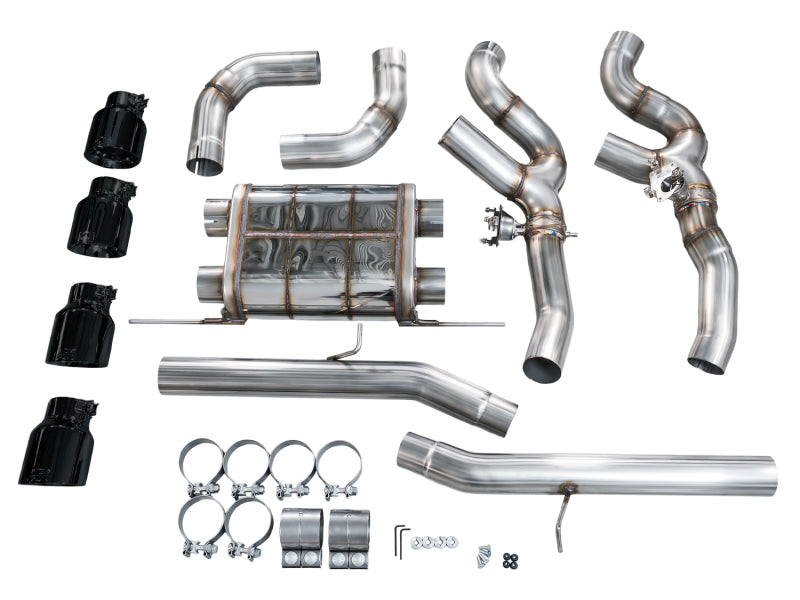 AWE Tuning 3025-43301 - AWE3025-43301 - AWE Tuning 20-25 BMW X3 M/M Comp (F97) AWD SwitchPath Axle-Back Exhaust - Diamond Black Tips - Shipped in Europe - Tuningsupply.com
