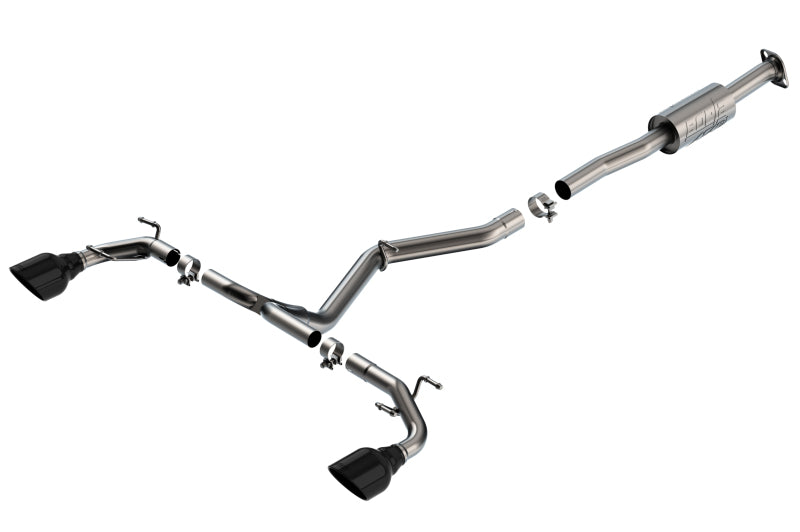 Borla 140910BC - BOR140910BC - Borla 22-23 Subaru BRZ/Toyota GR86 2.4L RWD AT/MT ATAK Catback Exhaust - Black Chrome Tips - Shipped in Europe - Tuningsupply.com