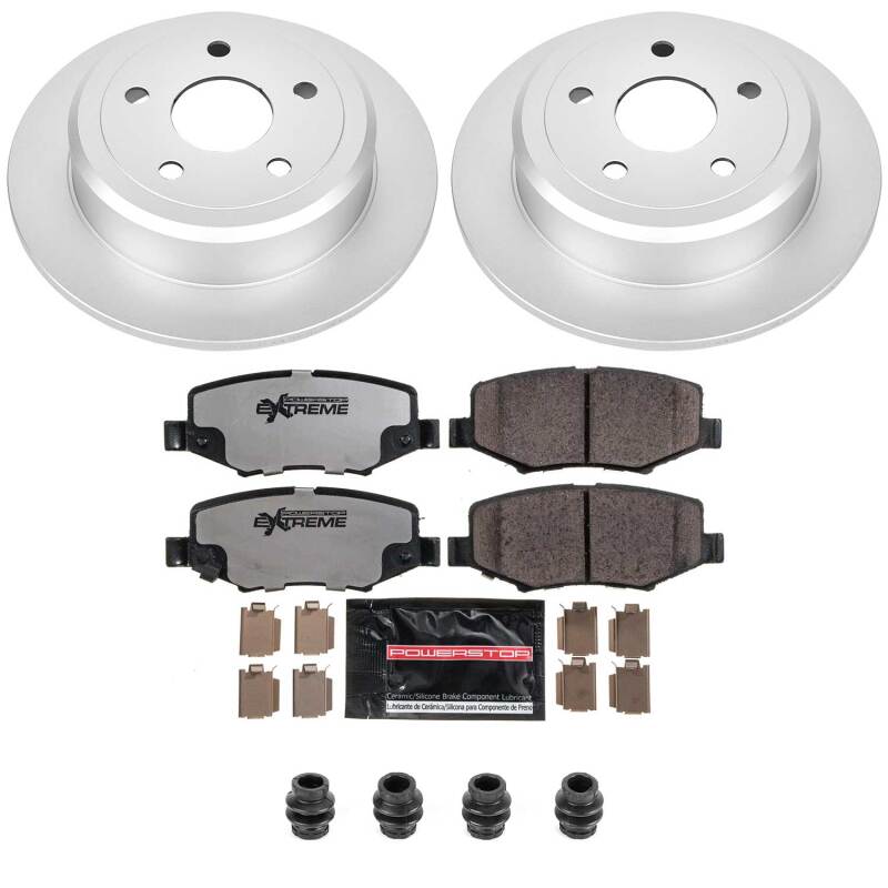 PowerStop CPK3090-36 - PSBCPK3090-36 - Power Stop 07-17 Jeep Wrangler Rear Z36 Coated Truck & Tow Brake Kit - Shipped in Europe - Tuningsupply.com