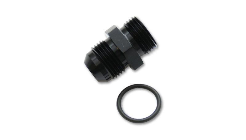 Vibrant 16829 - VIB16829 - Vibrant -8AN Male Flare to 4AN ORB Male Straight Adapter w/O-Ring - Anodized Black - Shipped in Europe - Tuningsupply.com