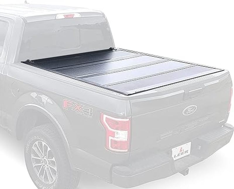 LEER Group - LEE650400 - LEER 2017+ Ford Super Duty HF650M 6Ft9In Tonneau Cover - Folding - Shipped in Europe - Tuningsupply.com