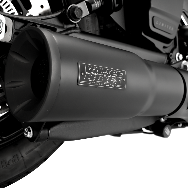 Vance and Hines 48627 - VAH48627 - Vance & Hines 2025 Indian Scout Hi-Output Black Slip-On Exhaust - Shipped in Europe - Tuningsupply.com