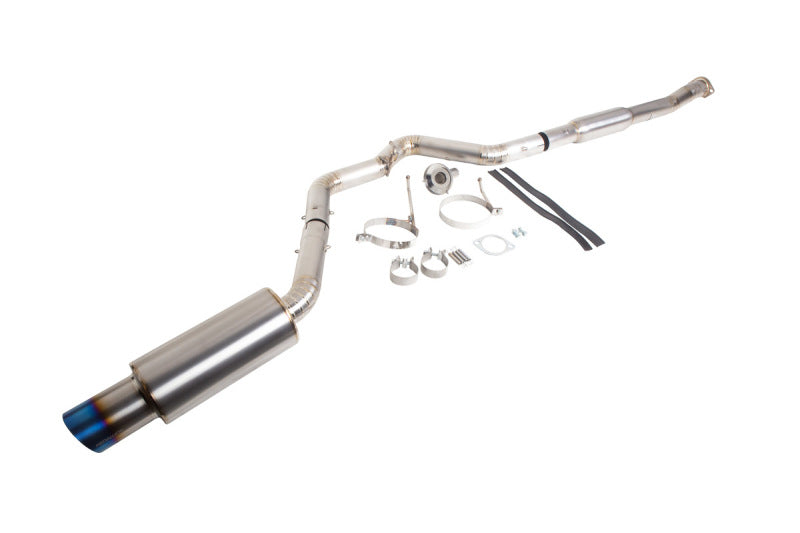 Revel T60188R - RVLT60188R - Revel 15-21 WRX/STi 11-14 WRX STi 08-14 WRX Ultra Ti Titanium Single Exit Catback Exhaust - Shipped in Europe - Tuningsupply.com