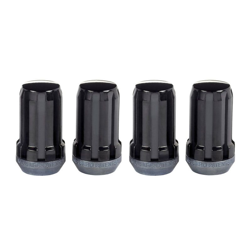 McGard 65315BK - MCG65315BK - McGard SplineDrive Lug Nut (Cone Seat) M14X1.5 / 1.648in. Length (4-Pack) - Black (Req. Tool) - Shipped in Europe - Tuningsupply.com