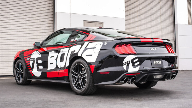 Borla 11951 - BOR11951 - Borla 2018 Ford Mustang GT 5.0L AT/MT 2.5in S-Type Exhaust w/ Valves (Rear Section Only) - Shipped in Europe - Tuningsupply.com