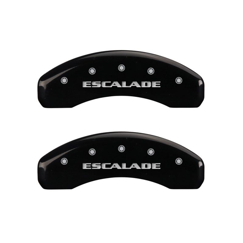 MGP 35015SESCBK - MGP35015SESCBK - MGP 4 Caliper Covers Engraved Front & Rear Escalade Black finish silver ch - Shipped in Europe - Tuningsupply.com