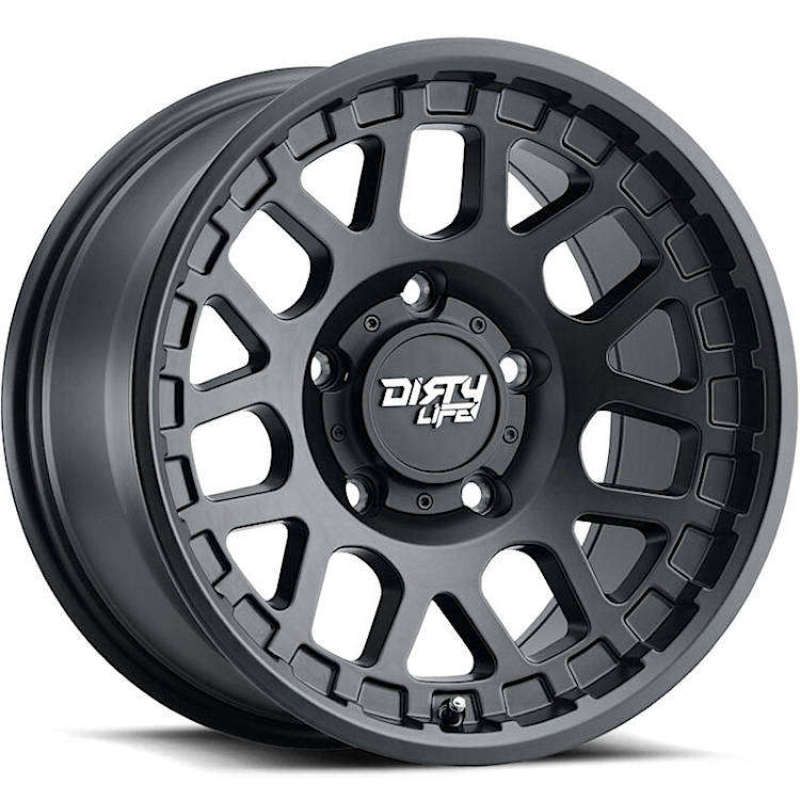 Dirty Life 9306-7973MB12 - DLW9306-7973MB12 - Dirty Life 9306 Mesa 17x9 / 5x127 BP / -12mm Offset / 78.1mm Hub Matte Black Wheel - Shipped in Europe - Tuningsupply.com