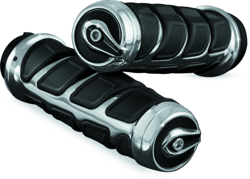 Kuryakyn 6350 - KUR6350 - Kuryakyn Kinetic Grips Chrome - Shipped in Europe - Tuningsupply.com