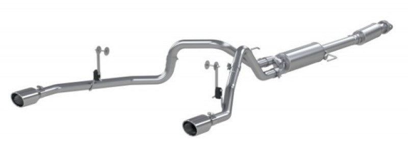 MBRP PS5215AL - MBRPS5215AL - MBRP 2021+ F-150 2.7L/ 3.5L Ecoboost, 5.0L 3in Cat Back 2.5in Dual Split Rear - Aluminized Steel - Shipped in Europe - Tuningsupply.com