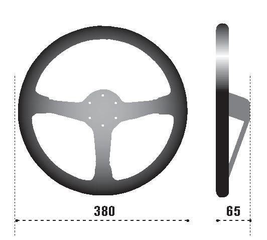 SPARCO 015R368MSN - SPA015R368MSN - Sparco Steering Wheel 368 Suede Black - Shipped in Europe - Tuningsupply.com