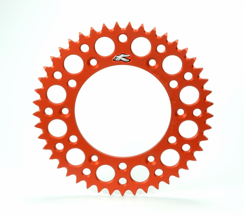 Renthal 224U-520-53GPOR - REN224U-520-53GPOR - Renthal 2021 KTM 300 EXC CKD BR Rear Grooved Sprocket - Orange 520-53P Teeth - Shipped in Europe - Tuningsupply.com
