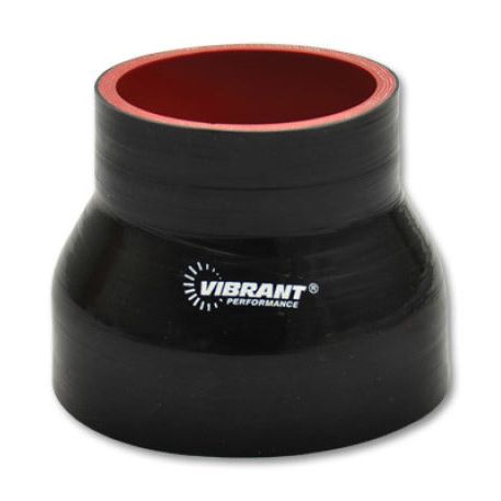 Vibrant 2770 - VIB2770 - Vibrant 4 Ply Reinforced Silicone Transition Connector - 2.25in I.D. x 3in I.D. x 3in long (BLACK) - Shipped in Europe - Tuningsupply.com