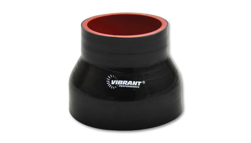 Vibrant 19730 - VIB19730 - Vibrant Silicone Reducer Coupler 3.00in ID x 2.375in ID x 3.00in Long - Black - Shipped in Europe - Tuningsupply.com