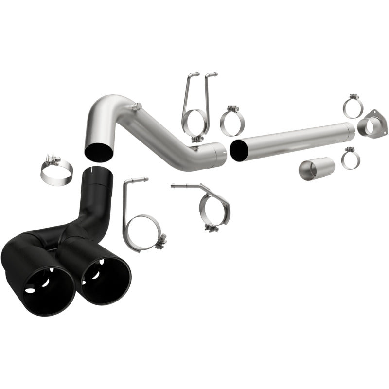 Magnaflow 17068 - MAG17068 - MagnaFlow 08-18 Ford F-250/F-350/F-450 4.6L/6.7 DPF-Back Black 4in Dual Single Rear Exit - Shipped in Europe - Tuningsupply.com