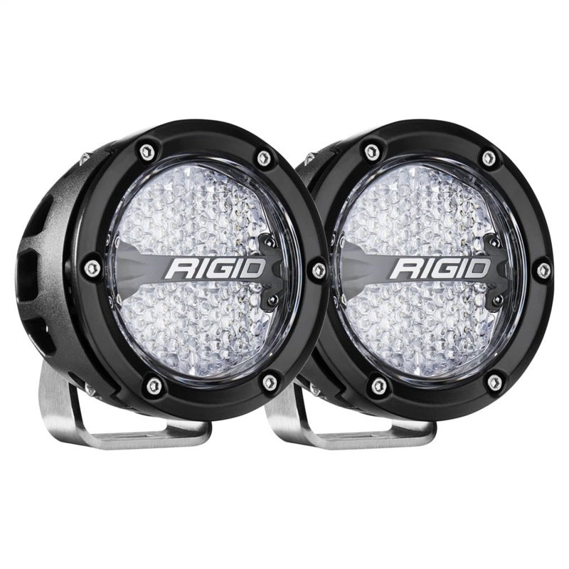 Rigid Industries 36400 - RIG36400 - Rigid Industries 360-Series 4in LED Off-Road Diffused Beam - RGBW Backlight (Pair) - Shipped in Europe - Tuningsupply.com