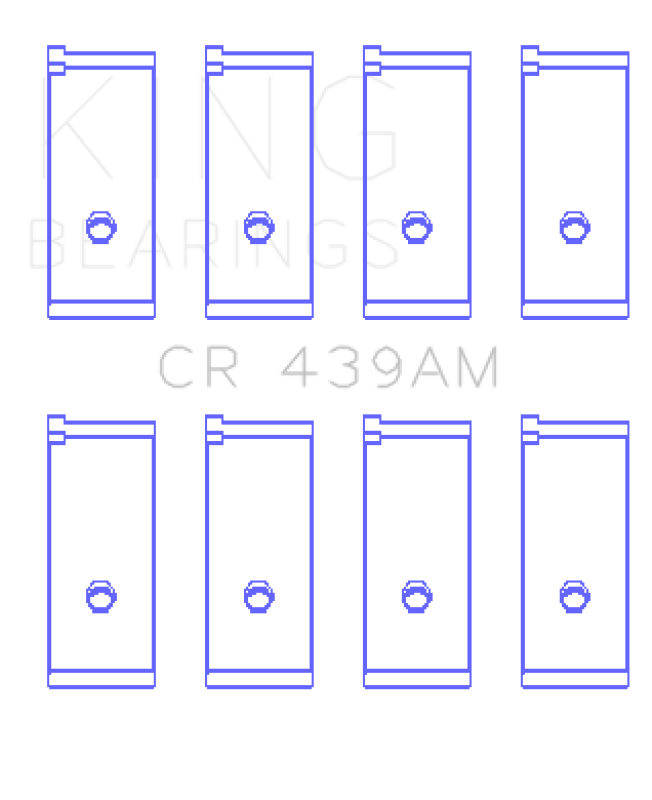 King Engine Bearings GCR439AM - KINGCR439AM - King Engine Bearings Honda A18A1/A20A1/B20A3/BS1/ES/ET1-2 Connecting Rod Bearing Set - Shipped in Europe - Tuningsupply.com
